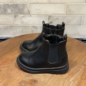 Open Edit Zoey Chelsea Toddler Kids Black Ankle Boots